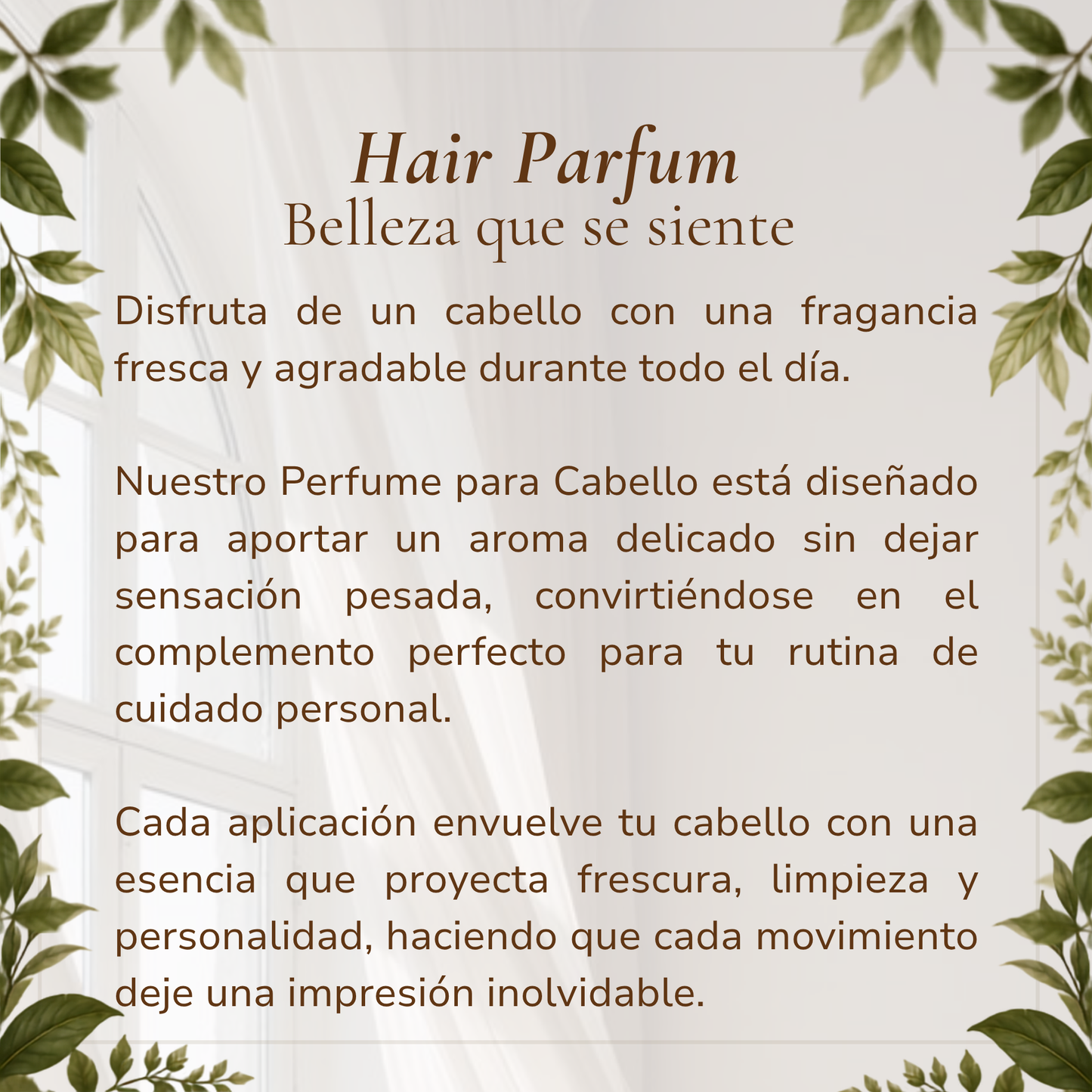 Perfume Capilar. Hair Parfum
