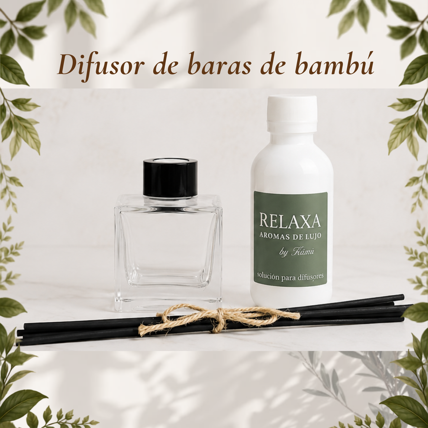 Difusor de baras de bambú