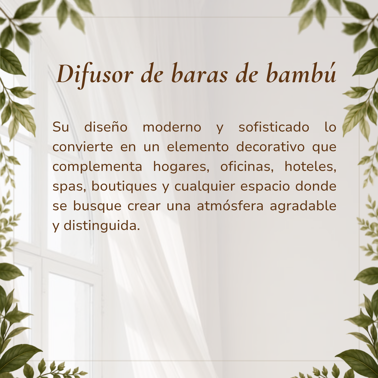 Difusor de baras de bambú